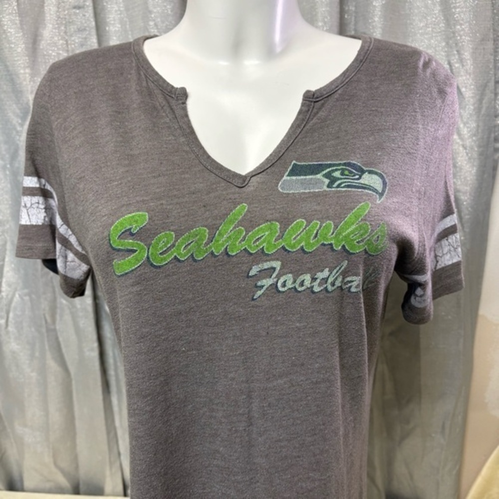 Majestic Gray Seahawks Football Jersey Top